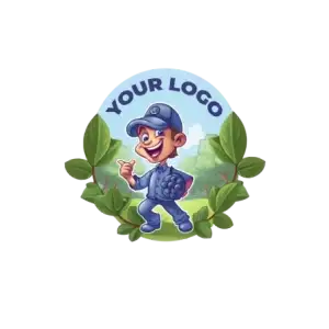 Logo Mascotă „Blueberry Farmer”