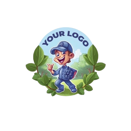 Logo Mascotă „Blueberry Farmer”